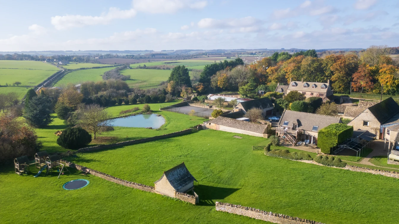Cotswolds countryside and country estate