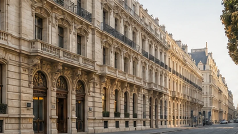 Elegant architecture in Milan