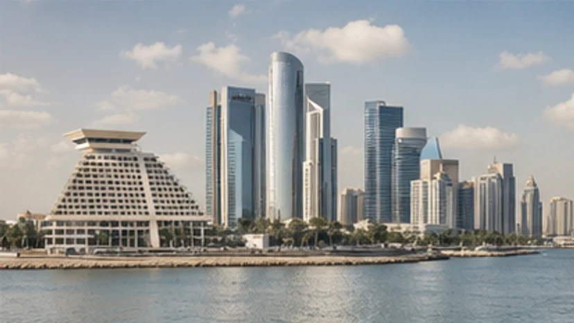 Doha skyline and waterfront